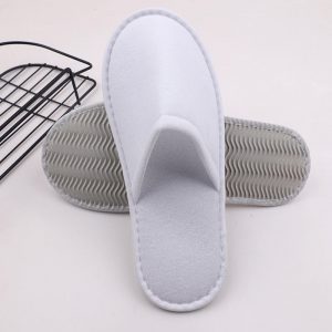 High End White Hotel Disposable Slippers